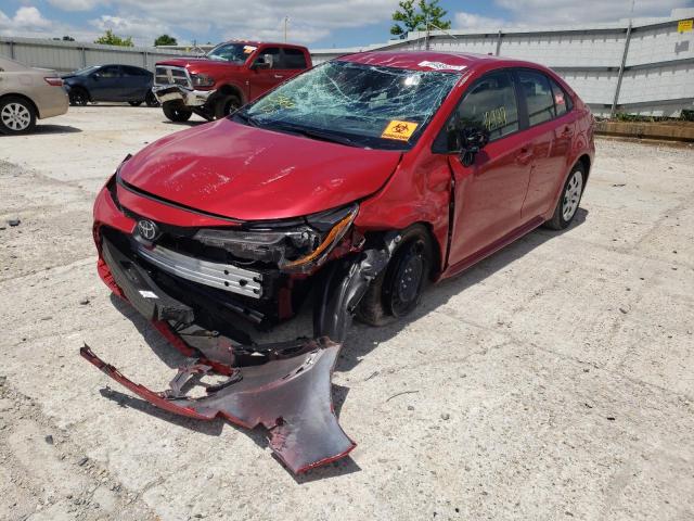 Photo 2 from auction – 2021 TOYOTA COROLLA LE with VIN JTDEPMAE8MJ136086
