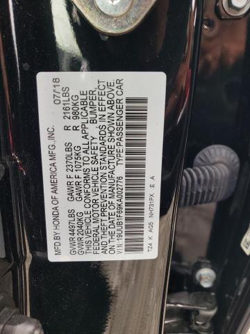 Photo 10 from auction – 2019 ACURA TLX TECHNO with VIN 19UUB1F69KA002776