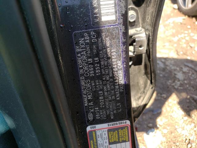 Photo 10 from auction – 2015 KIA RIO LX with VIN KNADM4A30F6468691