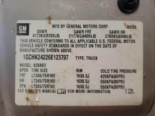 Photo 10 from auction – 2006 CHEVROLET silverado with VIN 1GCHK24226E123797