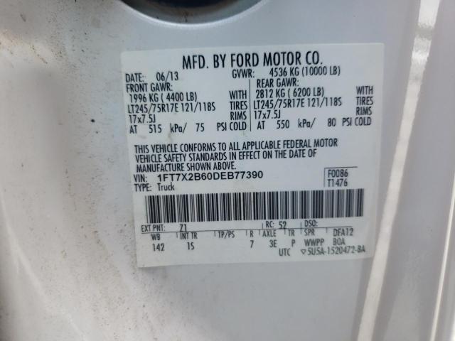 Photo 10 from auction – 2013 FORD F250 SUPER with VIN 1FT7X2B60DEB77390