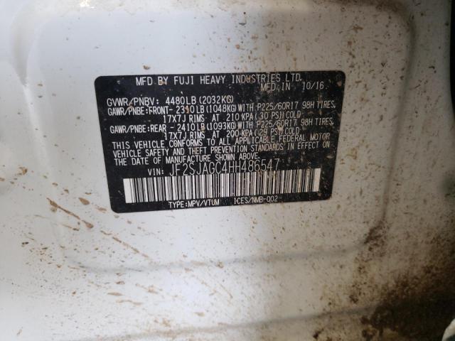 Photo 10 from auction – 2017 SUBARU FORESTER 2 with VIN JF2SJAGC4HH486547