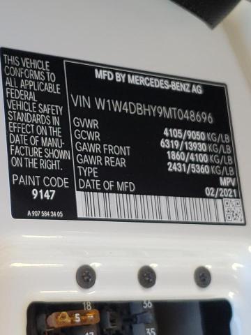 Photo 10 from auction – 2021 MERCEDES-BENZ SPRINTER 2 with VIN W1W4DBHY9MT048696