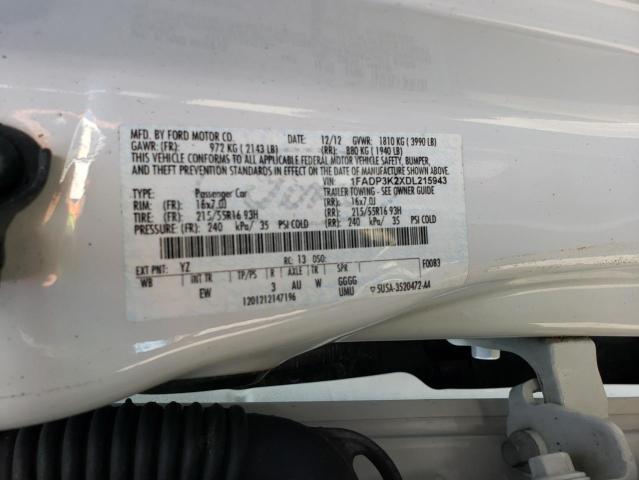 Photo 10 from auction – 2013 FORD FOCUS SE with VIN 1FADP3K2XDL215943