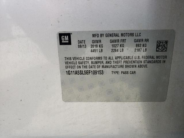 Photo 10 from auction – 2014 CHEVROLET MALIBU LS with VIN 1G11A5SL5EF109153
