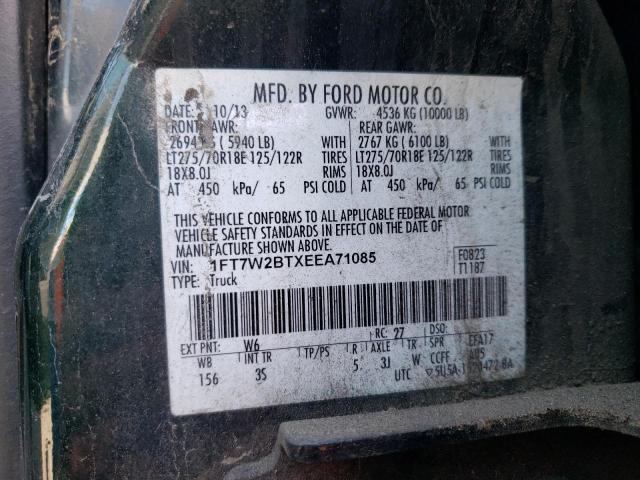Photo 10 from auction – 2014 FORD F250 SUPER with VIN 1FT7W2BTXEEA71085