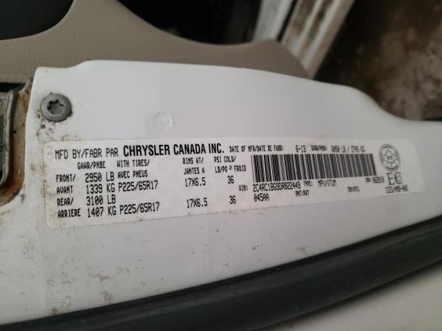 Photo 10 from auction – 2013 CHRYSLER TOWN & COU with VIN 2C4RC1BG9DR822449