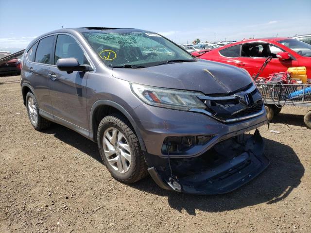 HONDA CR-V EX 2015 with VIN 5J6RM4H57FL027409 - Photo from auction