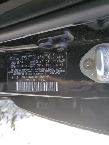 Photo 10 from auction – 2014 HYUNDAI ACCENT GLS with VIN KMHCU4AE1EU765068