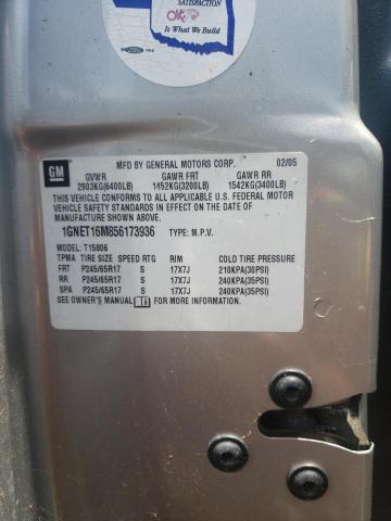 Photo 10 from auction – 2005 CHEVROLET TRAILBLAZE with VIN 1GNET16M856173936