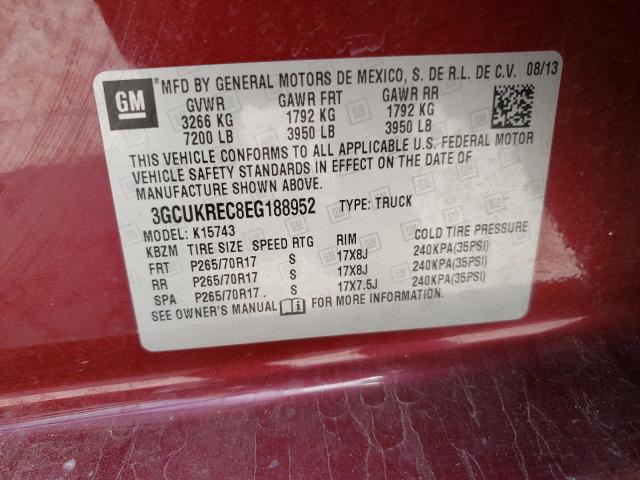 Photo 10 from auction – 2014 CHEVROLET SILVERADO with VIN 3GCUKREC8EG188952