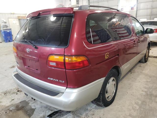 Photo 4 from auction – 2000 TOYOTA SIENNA with VIN 4T3ZF13CXYU292944