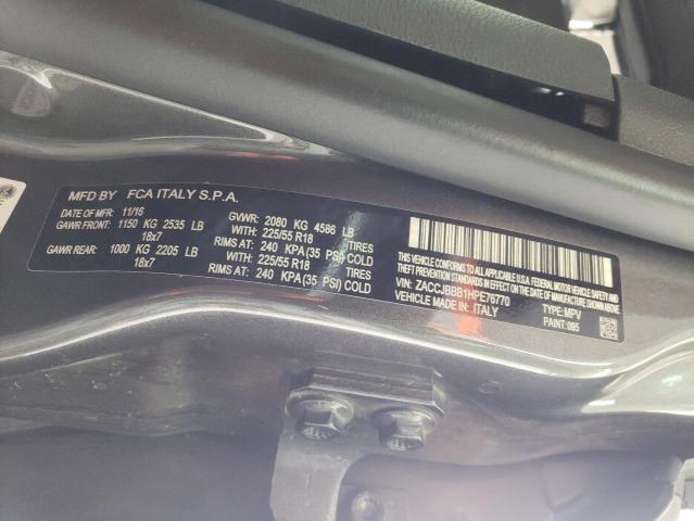 Photo 10 from auction – 2017 JEEP RENEGADE A with VIN ZACCJBBB1HPE76770