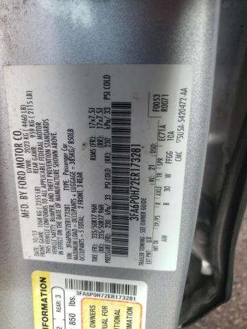 Photo 10 from auction – 2014 FORD FUSION SE with VIN 3FA6P0H72ER173281