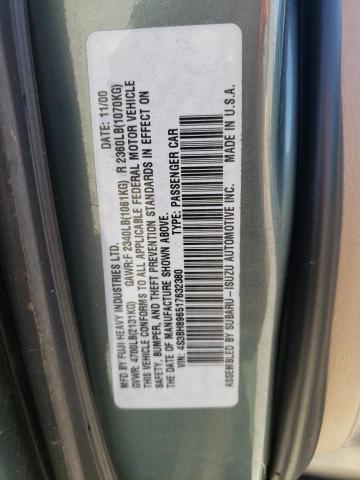 Photo 10 from auction – 2001 SUBARU LEGACY OUT with VIN 4S3BH896517632380