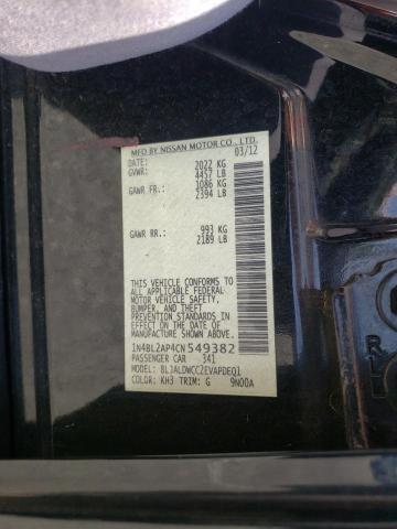 Photo 10 from auction – 2012 NISSAN ALTIMA SR with VIN 1N4BL2AP4CN549382