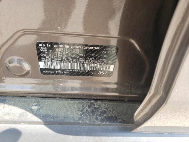 Photo 10 from auction – 2018 MITSUBISHI OUTLANDER with VIN JA4AP3AUXJU024457