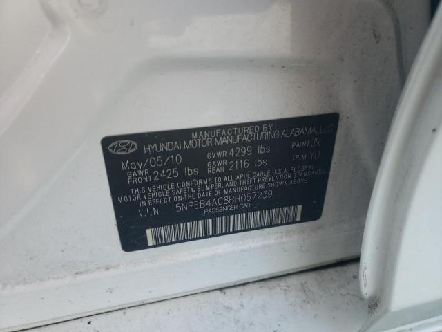 Photo 10 from auction – 2011 HYUNDAI SONATA GLS with VIN 5NPEB4AC8BH067239