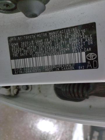 Photo 10 from auction – 2016 TOYOTA COROLLA L with VIN 2T1BURHE0GC656491