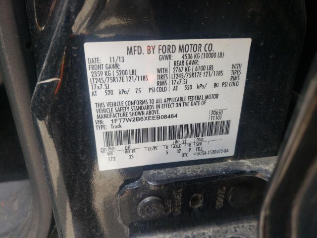 Photo 10 from auction – 2014 FORD F250 SUPER with VIN 1FT7W2B6XEEB08484