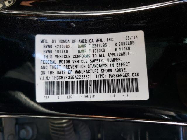 Photo 10 from auction – 2014 HONDA ACCORD LX with VIN 1HGCR2F35EA222682