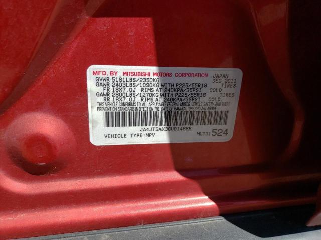 Photo 10 from auction – 2012 MITSUBISHI OUTLANDER with VIN JA4JT5AX3CU014888