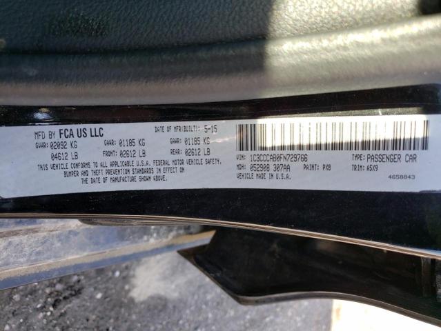 Photo 10 from auction – 2015 CHRYSLER 200 LIMITE with VIN 1C3CCCAB0FN729766