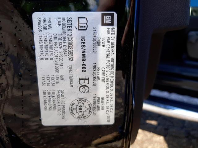Photo 10 from auction – 2009 GMC SIERRA K15 with VIN 3GTEK13C29G259562