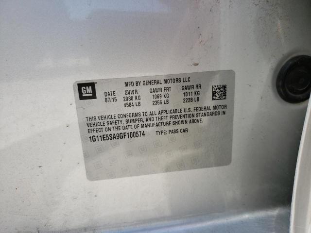Photo 10 from auction – 2016 CHEVROLET MALIBU LIM with VIN 1G11E5SA9GF100574