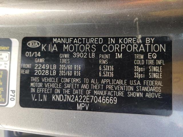 Photo 10 from auction – 2014 KIA SOUL with VIN KNDJN2A22E7046669