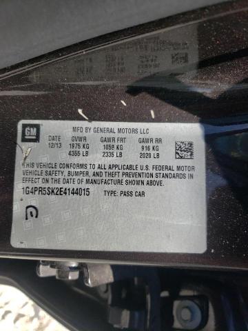 Photo 10 from auction – 2014 BUICK VERANO CON with VIN 1G4PR5SK2E4144015