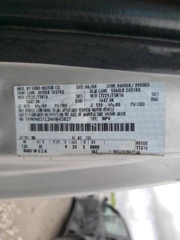 Photo 10 from auction – 2004 FORD ECONOLINE with VIN 1FMNE31L24HB43827
