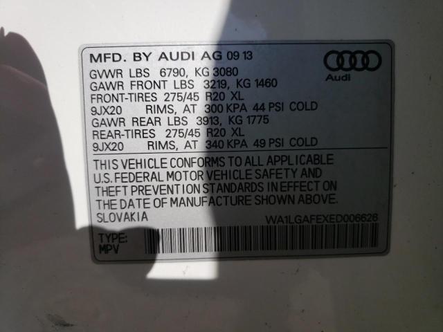 Photo 10 from auction – 2014 AUDI Q7 PREMIUM with VIN WA1LGAFEXED006626