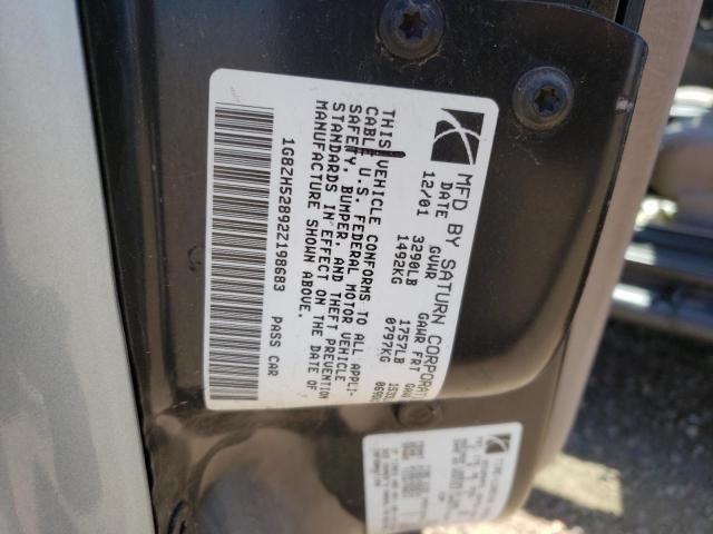 Photo 10 from auction – 2002 SATURN SL1 with VIN 1G8ZH52892Z198683
