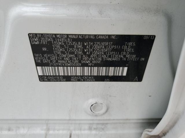 Photo 10 from auction – 2013 TOYOTA RAV4 LE with VIN 2T3ZFREV3DW050309