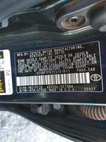 Photo 10 from auction – 2015 TOYOTA CAMRY LE with VIN 4T1BF1FK2FU101611