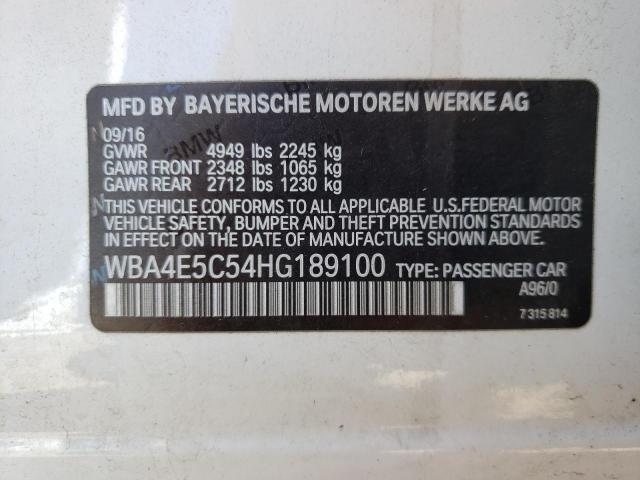 Photo 10 from auction – 2017 BMW 440XI GRAN with VIN WBA4E5C54HG189100