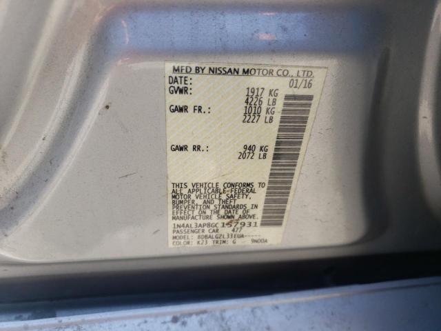 Photo 10 from auction – 2016 NISSAN ALTIMA 2.5 with VIN 1N4AL3AP8GC157931