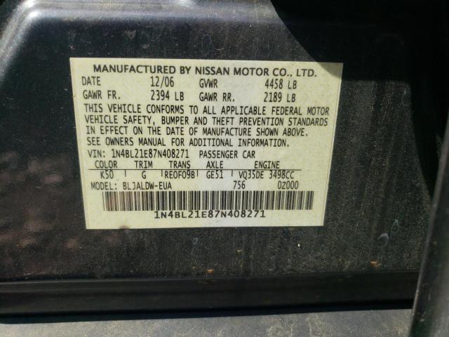Photo 10 from auction – 2007 NISSAN ALTIMA 3.5 with VIN 1N4BL21E87N408271