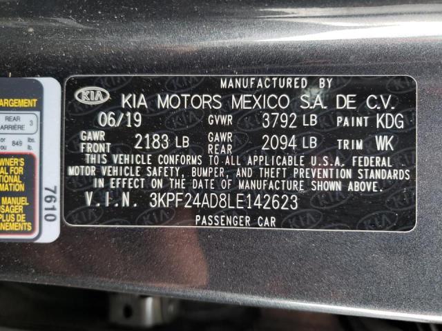 Photo 10 from auction – 2020 KIA FORTE FE with VIN 3KPF24AD8LE142623