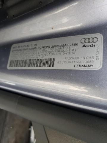 Photo 10 from auction – 2005 AUDI A8 L QUATT with VIN WAUML44EX5N013660