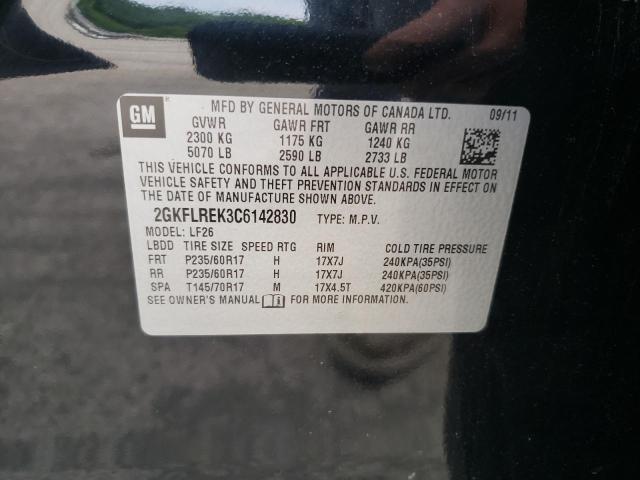 Photo 10 from auction – 2012 GMC TERRAIN SL with VIN 2GKFLREK3C6142830