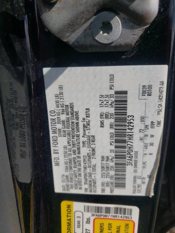 Photo 10 from auction – 2017 FORD FUSION SE with VIN 3FA6P0H77HR142953