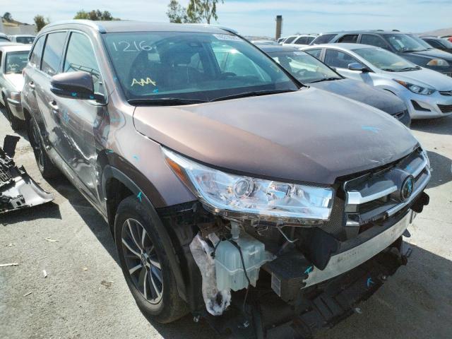 TOYOTA HIGHLANDER 2018 with VIN 5TDJZRFHXJS872034 - Photo from auction