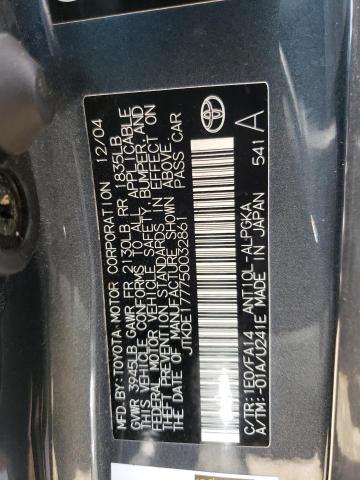 Photo 10 from auction – 2005 TOYOTA SCION TC with VIN JTKDE177750032861