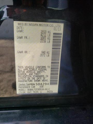 Photo 10 from auction – 2013 NISSAN ALTIMA 2.5 with VIN 1N4AL3AP9DN504294