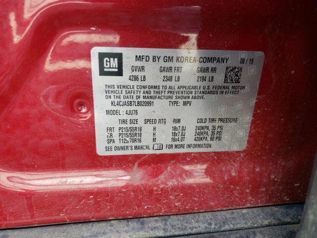 Photo 10 from auction – 2020 BUICK ENCORE PRE with VIN KL4CJASB7LB020991