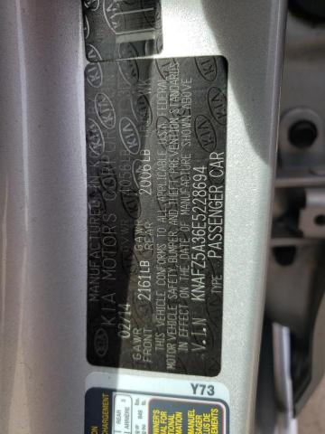 Photo 10 from auction – 2014 KIA FORTE SX with VIN KNAFZ5A36E5228694