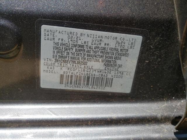 Photo 10 from auction – 2021 NISSAN VERSA SV with VIN 3N1CN8EV7ML862502