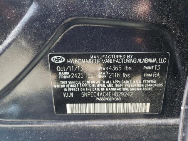 Photo 10 from auction – 2014 HYUNDAI SONATA SE with VIN 5NPEC4AC4EH829242